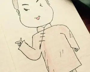 岳云鹏简笔画怎么画