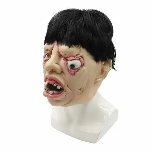 halloween one eyed toothy zombie mask tricky latex