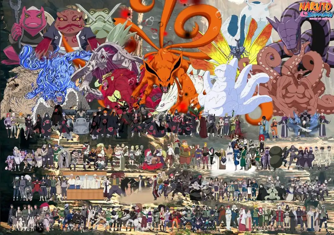 火影忍者 全家福 集体照 高清图片 #火影忍者壁纸高清# #全家福