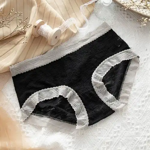 女夏薄款女士大码仙学生三角裤性感高端日系女生内裤蕾丝高腰内裤