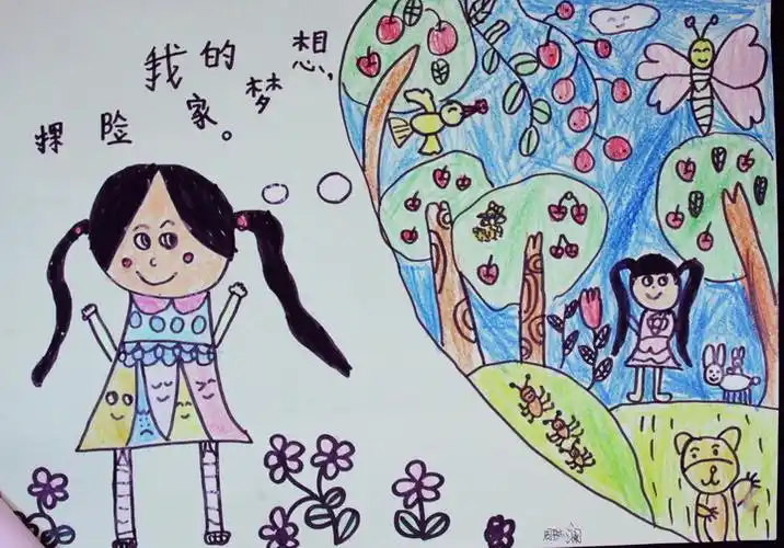 周琳澜《我的梦想》-6岁-北京_幼儿组_绘画类_九州文化传播中心