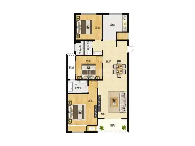 东方禾苑户型图(链家网)