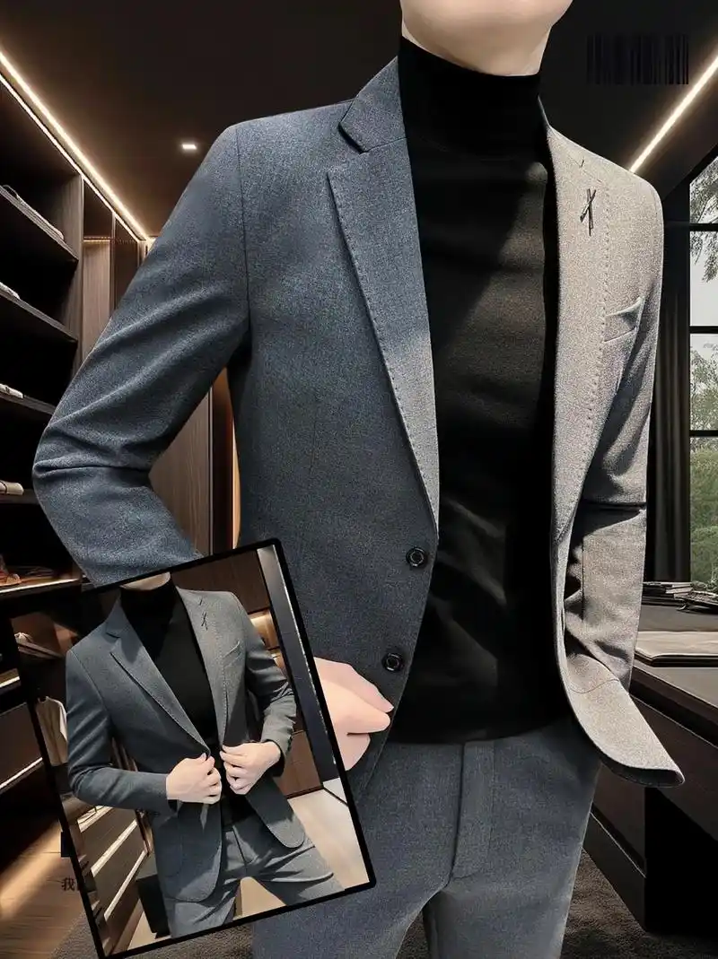 痞帅商务风～男士休闲西服套装的魅力