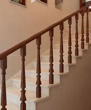 2023木楼梯扶手设计效果图欣赏