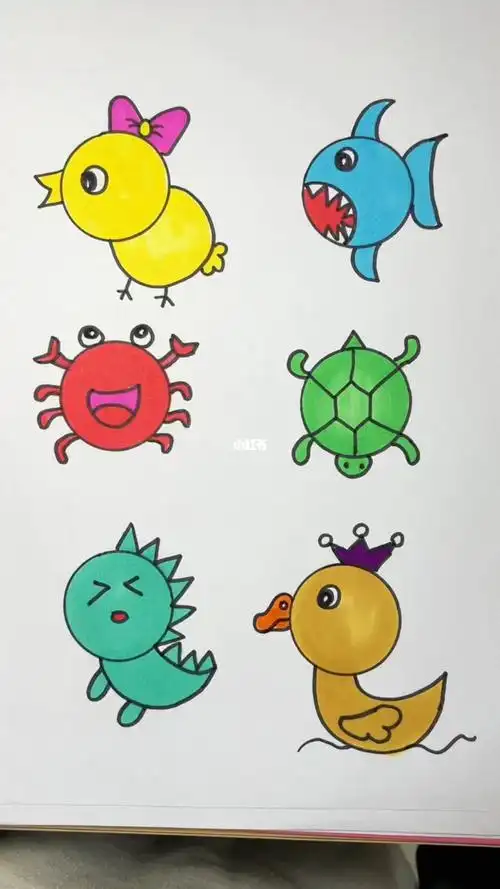 圆形简笔画#绘画 #简笔画 #儿童简笔画教程