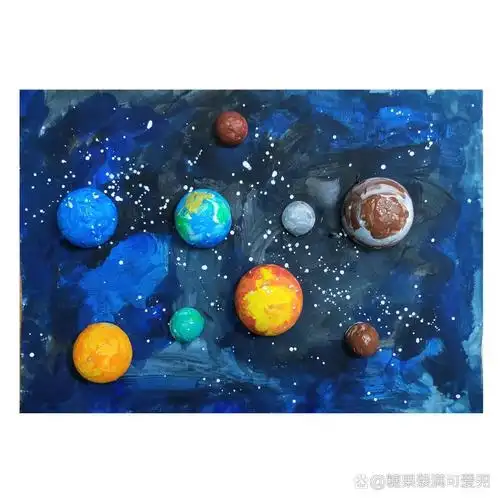 之间搭配混合产生的颜色变化;对半球的认知和大小的对比;了解太空星球