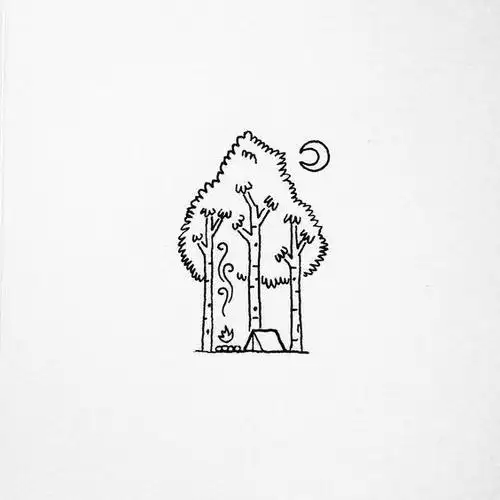 黑白手绘简笔画 插画师david rollyn