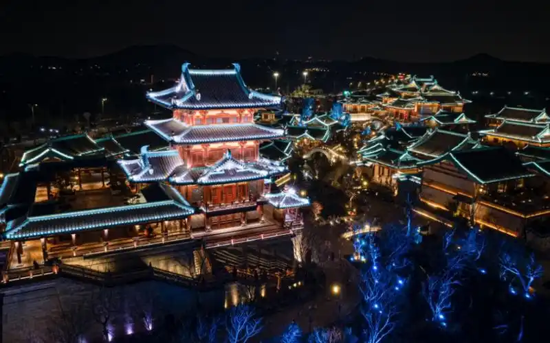 南京?金陵!(航拍金陵小城夜景)