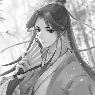 古风人物男生头像黑白帅气图片_男生动漫头像_头像屋