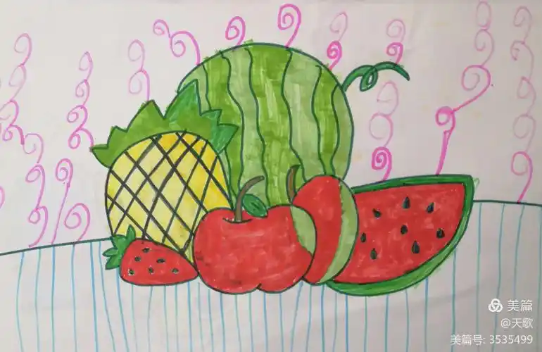 徐可函(六岁)的儿童画创作