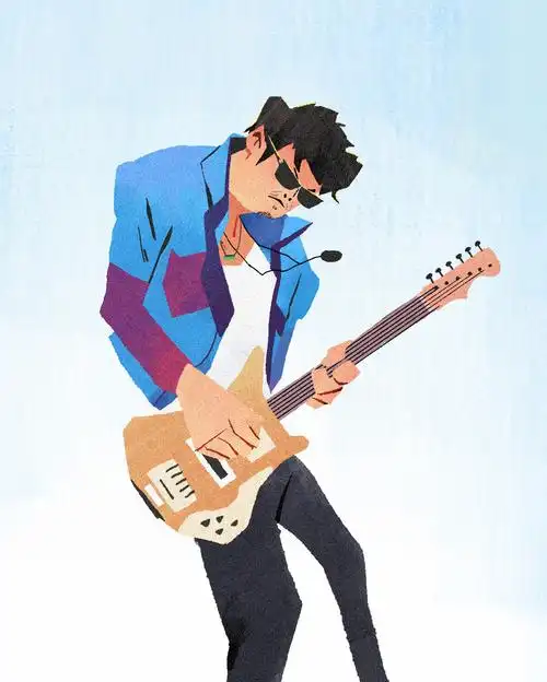 乐队夏天——乐队海报插画|插画|商业插画|潘阿鸡 - 原创作品 - 站酷