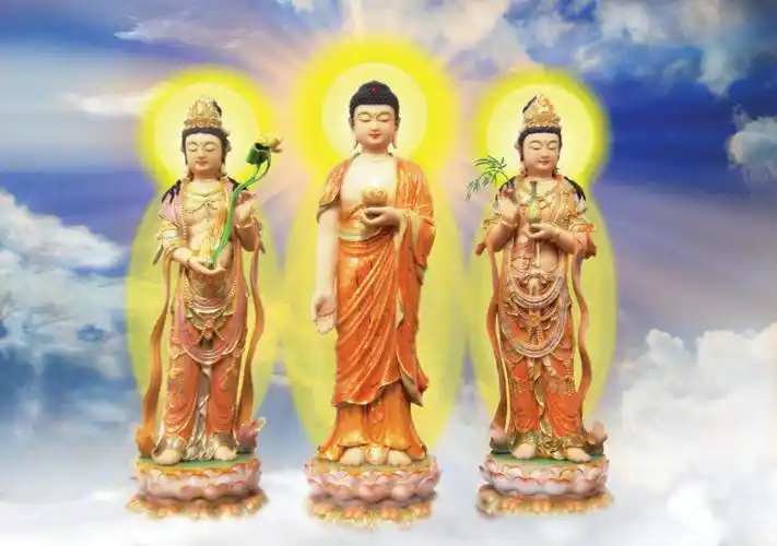 华山思过崖:放生,感应西方三圣现在云端