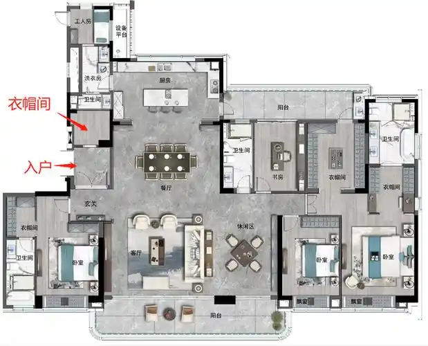 罕见的360平米大平层体现极致的优雅