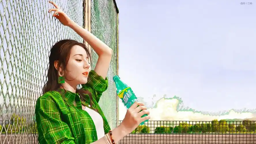 饭修/迪丽热巴代言雪碧