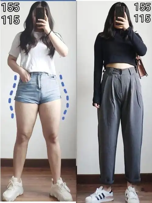 又矮又胖穿衣不好看?跟155cm/115斤女生学搭配,显高显瘦还时尚