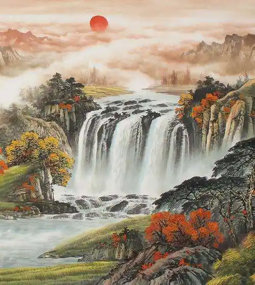 山水画大全图片(山水画大全图片简单)