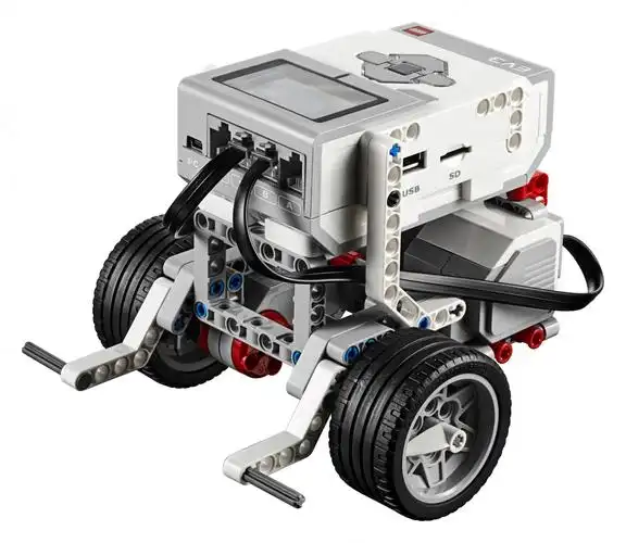 原创乐高机器人免费课2安全倒车
