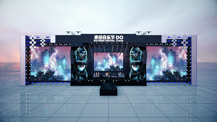 2021-青岛麦田音乐节舞美设计|空间|舞台美术|susceep - 原创作品
