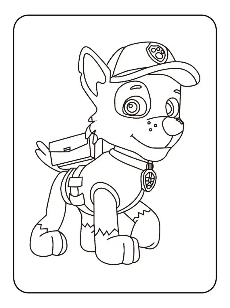 97汪汪队涂色素材 | 宝宝可打印涂色素材 82家里宝宝到了绘画启蒙