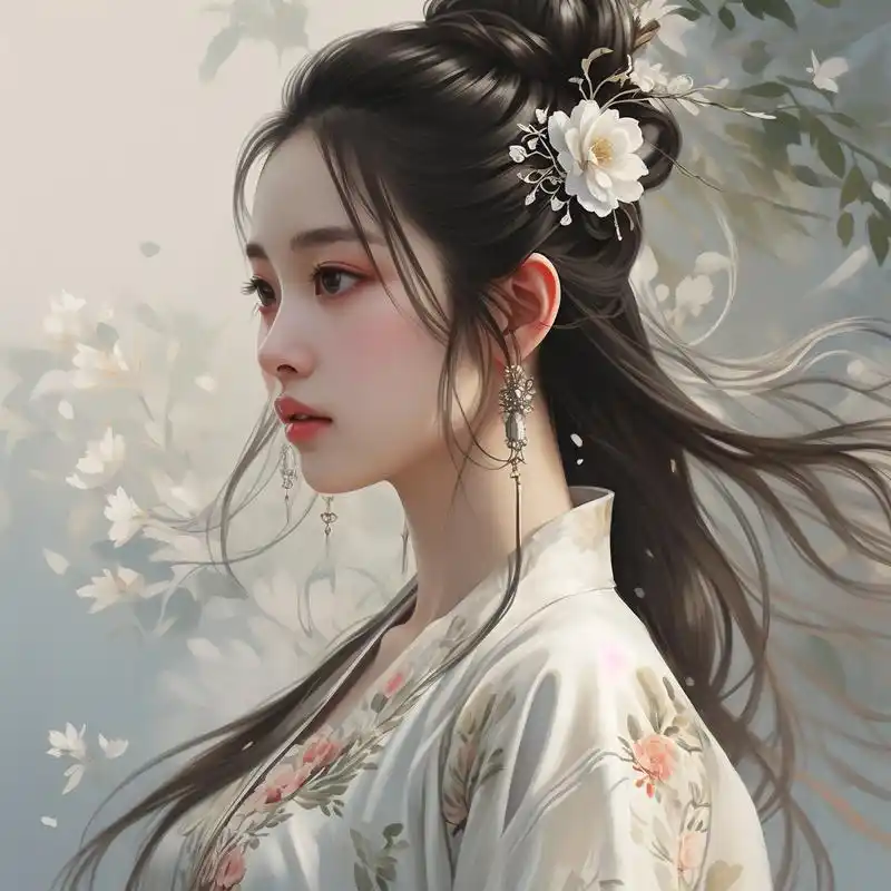 淡雅古风 95 真人女生头像 96 精选