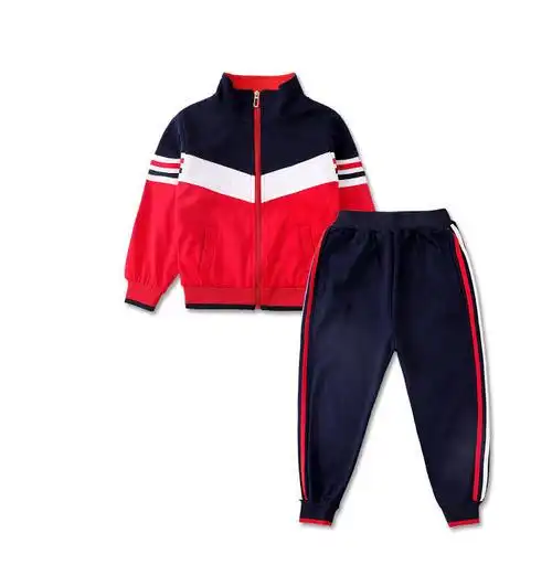 上海小学生校服定制春秋装校服定做工厂2件套校服套装订做