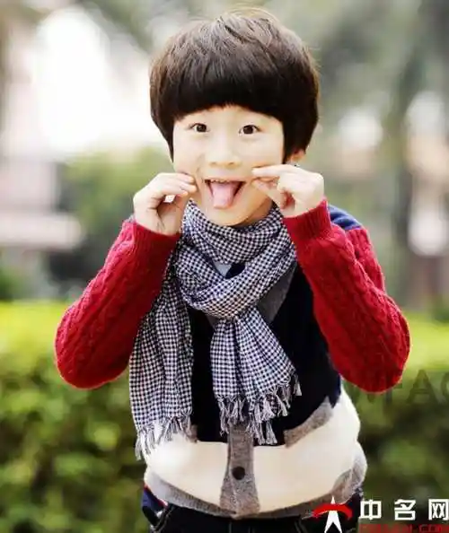 张亮儿子张悦轩发型图片锅盖头领引时尚潮流