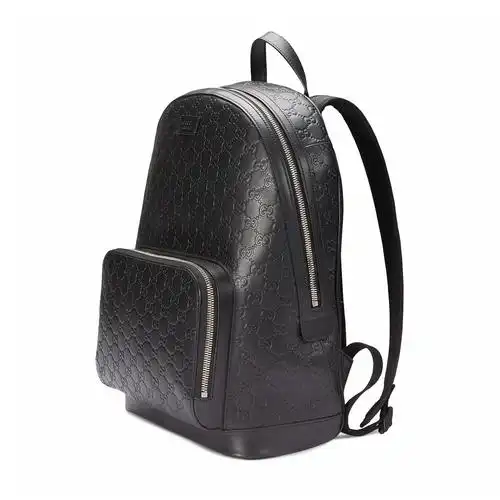 [9.9新][未使用]古奇gucci男士黑色双肩包