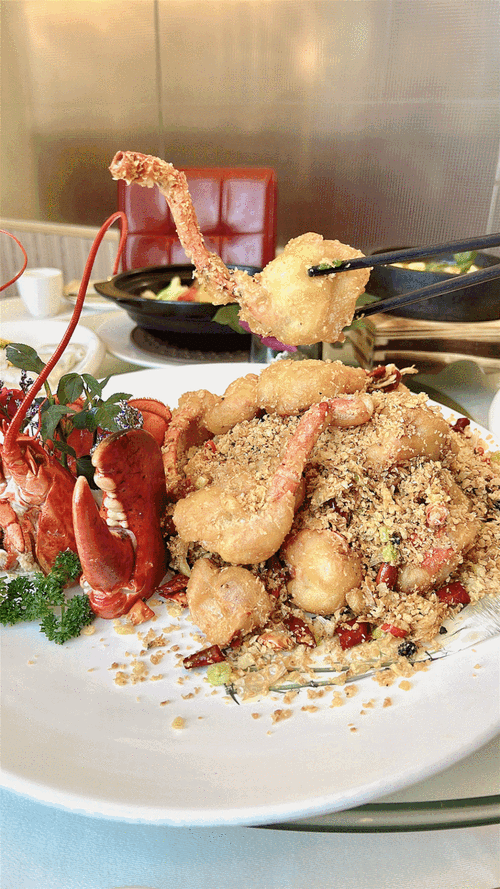 4折团黄沙御厨壹号豪华海鲜大餐人均70开吃避风塘波士顿龙虾清蒸龙趸