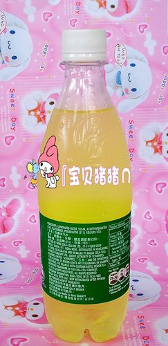 现货广东包邮 香港饮料 玉泉忌廉味苏打汽水瓶装 500mlx24瓶