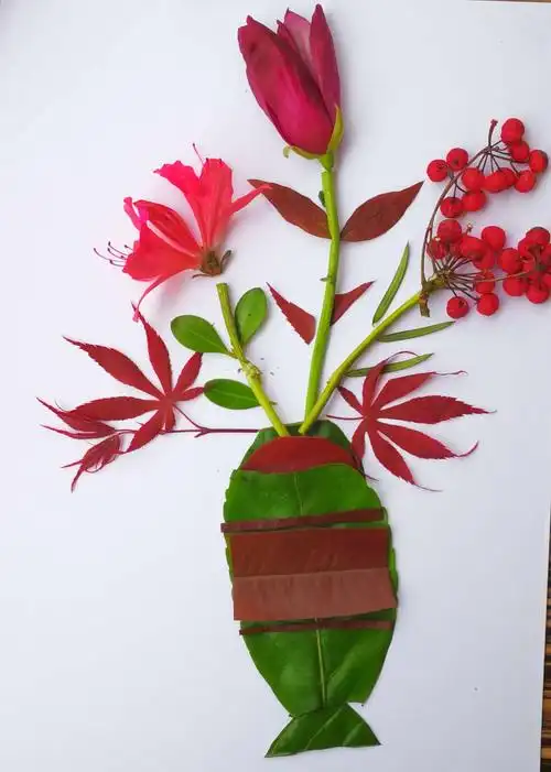 花叶拼贴画,太好玩了!