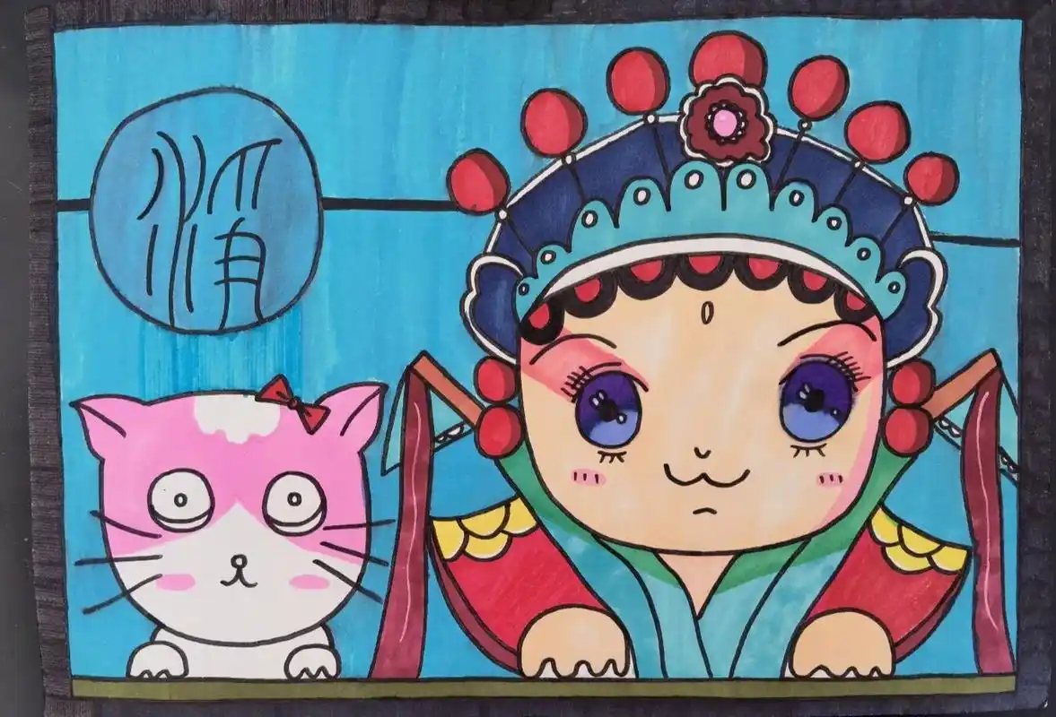 简笔画  ——  q版   戏曲人物(52)