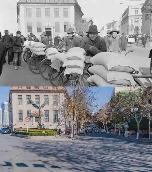 同一地点新老照片对比这样的市北你肯定没见过