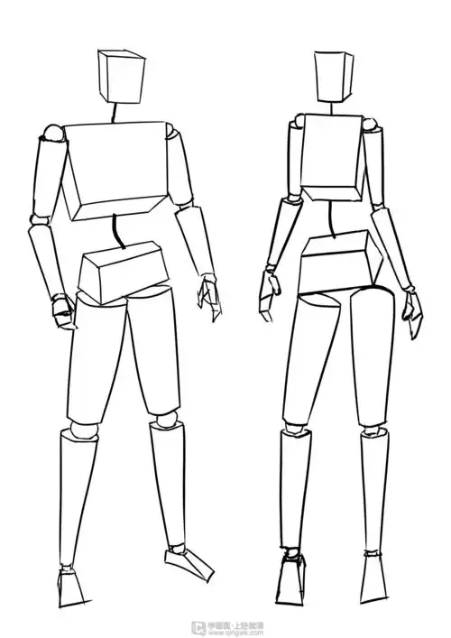 《人体比例动态体积—人物结构比例深入训练提升》by rh-12-110 予玖