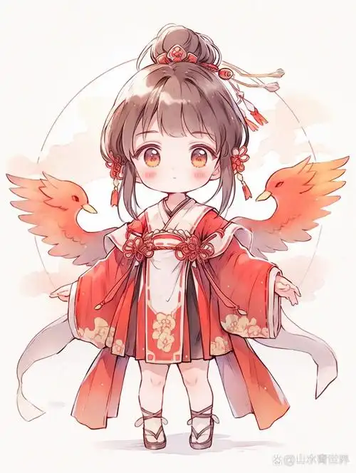 凤凰q版古风壁纸