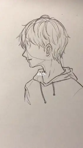 美少男简笔画二次元男生侧脸简笔画男生侧脸儿童简笔画男孩侧脸画像