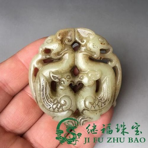 古玩杂项玉器收藏天然岫玉仿古龙凤吉祥老玉件玉牌玉佩手把件腰挂