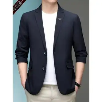tkpk阿妈妮小西装休闲西服外套男新款男士时尚纯色单西官方旗舰店