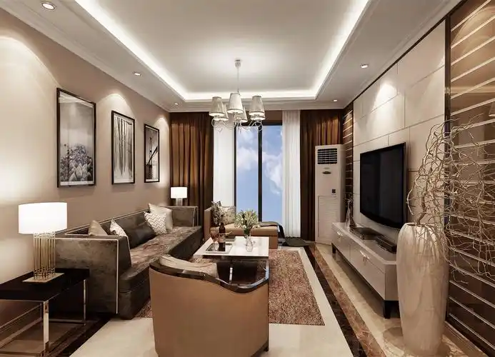 海亮九玺105㎡三室两厅现代简约装修效果图