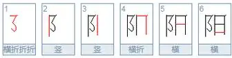 阳的笔顺怎么写?