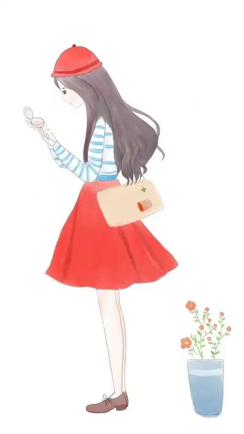 清新 可爱 手绘 卡通 动漫 二次元 萌系 清新 插画 女孩 森系 文艺