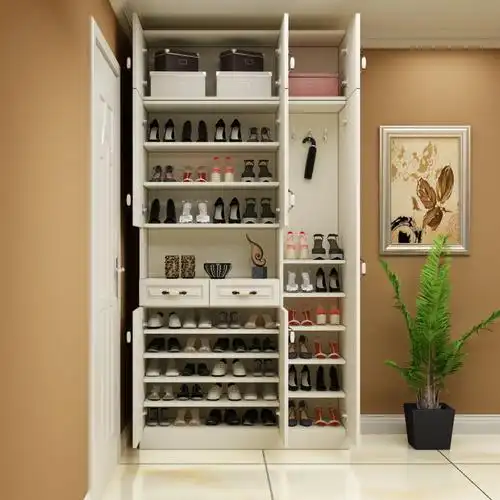 家用鞋柜到顶入闪电客玄关柜一体靠墙整体超大容量省空间 款c 顶:160