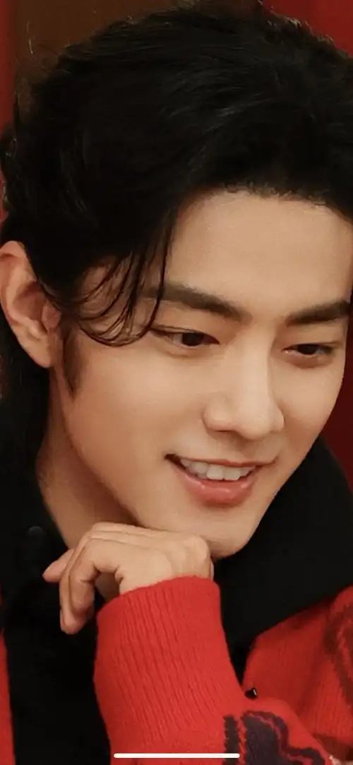 肖战##肖战红色开衫毛衣##肖战是j人