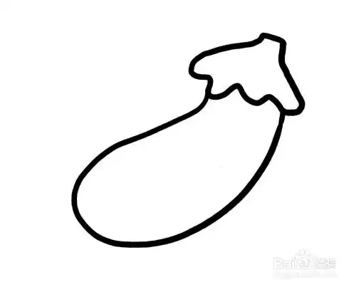 儿童简笔画入门教程茄子怎么画