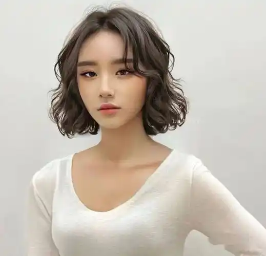 " 短发全头烫 " ,简单很耐看._发型_中国_jfxxsp