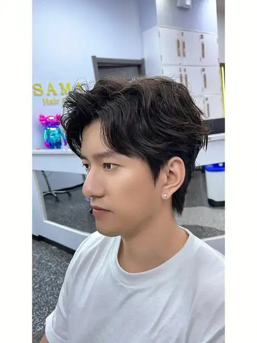 济南发型师阿水  #济南理发店  #济南发型师推荐  #男士烫发 #蝴蝶烫