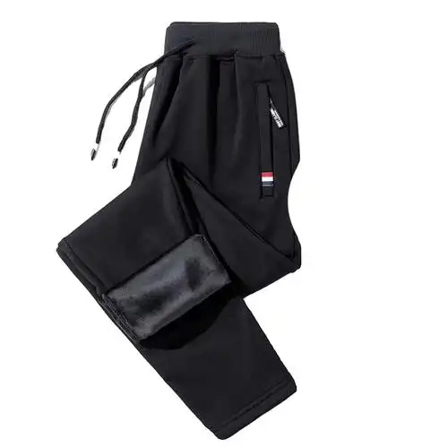 男士男森马官网春秋季休闲裤纯棉宽松加绒长裤新款灰色束脚运动裤