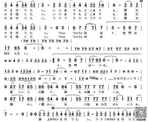 中岛文明只想守护你|中岛文明《君だけを守りたい》简谱c调(高见泽