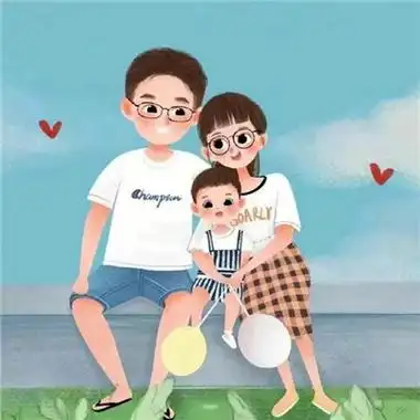 2022很有爱一对萌可爱亲子头像 很暖心亲子卡通头像幸福合集_卡通头像