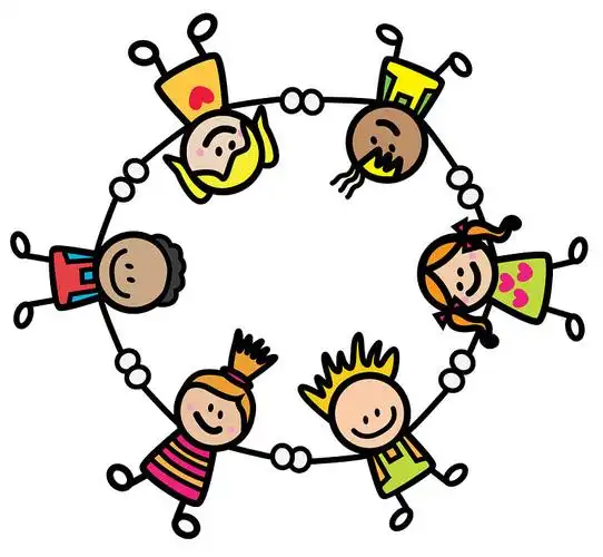 高兴_儿童_握手_高清图片_全景视觉