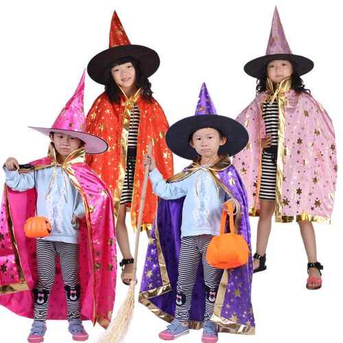 万圣节装扮服装魔法师披风披风南瓜巫婆披风斗篷